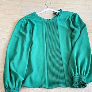 CeCe Vibrant Green Blouse